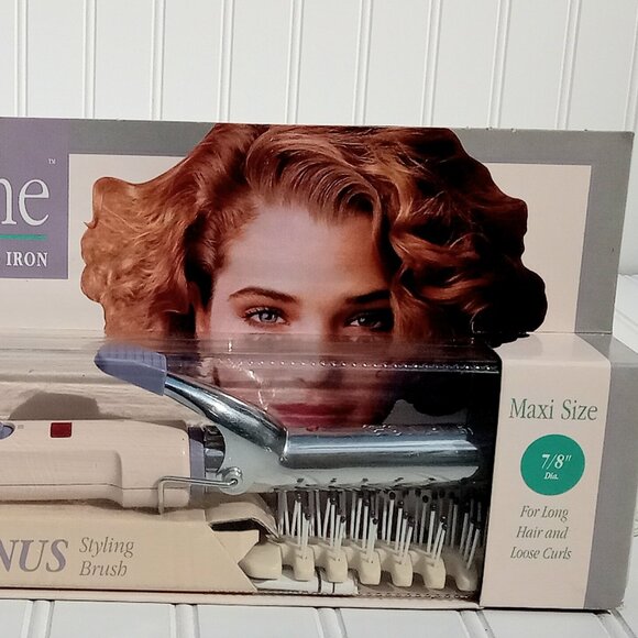 CONAIR Curling Iron Supreme Professional CD38B Pink Purple 1992 Vintage NEW - Picture 2 of 16